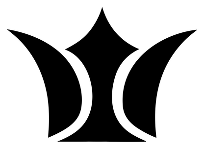 Bold Crown Tulip Mark #ffffff/#000000