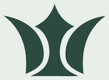 Bold Crown Tulip Mark #e8efe9/#2d4a3e
