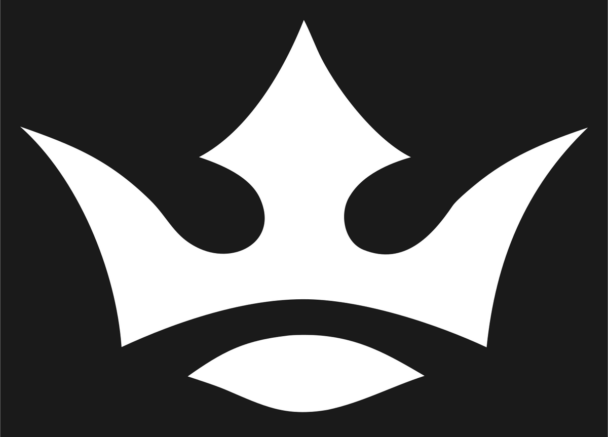 Sharp Crown Icon #1a1a1a/#ffffff