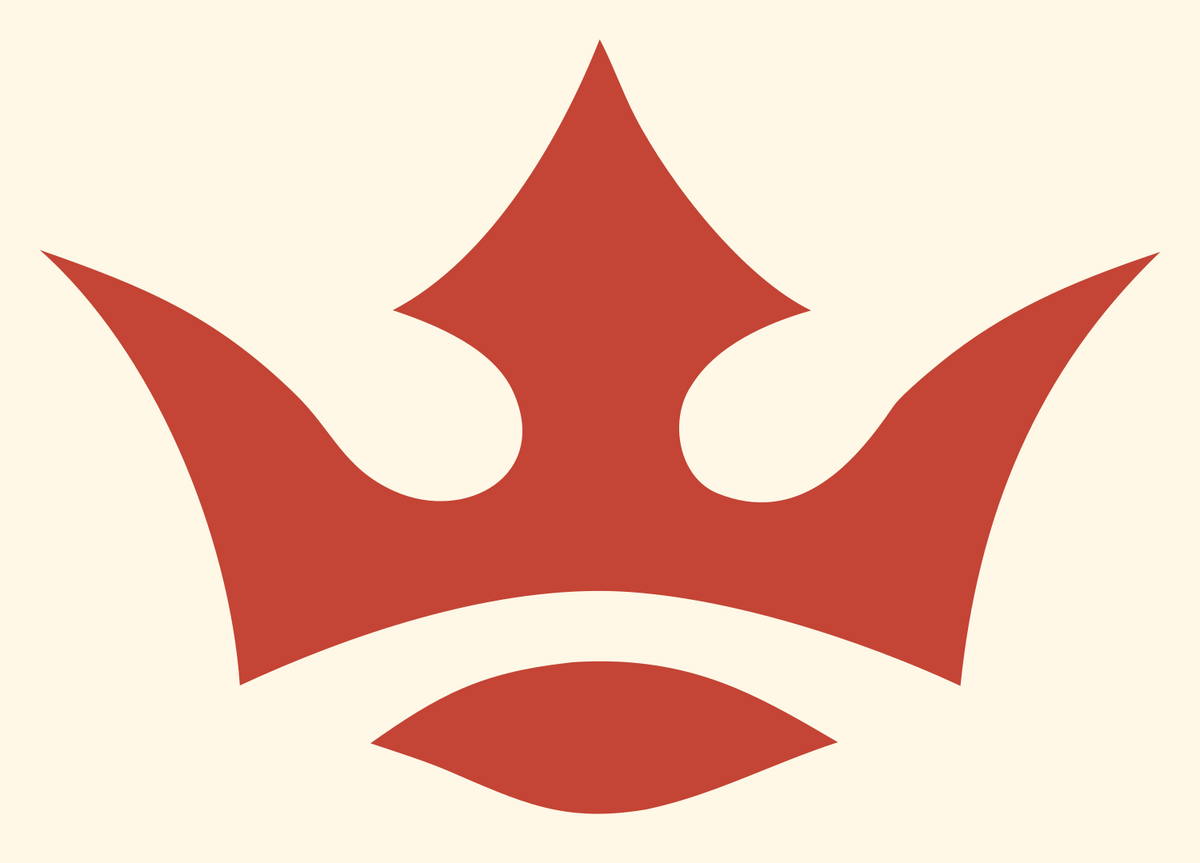 Sharp Crown Icon #fff8e7/#c44536
