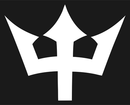 Bold Trident Crown Mark #1a1a1a/#ffffff