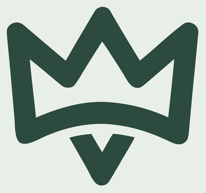 Monoline Crown Badge #e8efe9/#2d4a3e