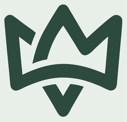 Monoline Crown Crest #e8efe9/#2d4a3e