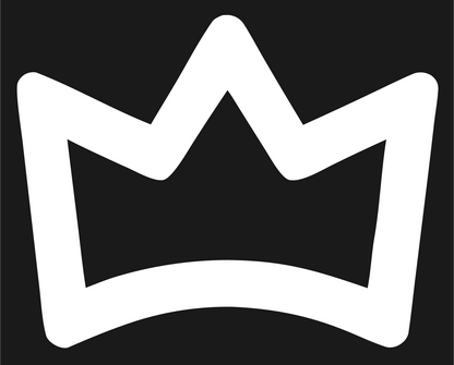 Monoline Crown Outline Icon #1a1a1a/#ffffff