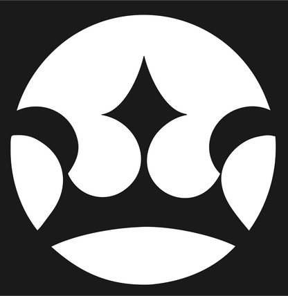 Sparkle Crown Circle Mark #1a1a1a/#ffffff