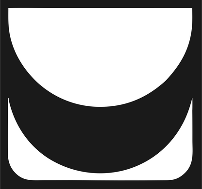 Rounded Crown Negative Space Logo #1a1a1a/#ffffff