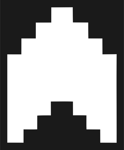 Pixel Crown Retro Badge #1a1a1a/#ffffff