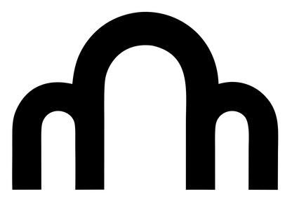 Blocky Arch Crown Mark #ffffff/#000000