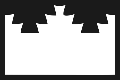 Chunky Battlement Crown Logo #1a1a1a/#ffffff