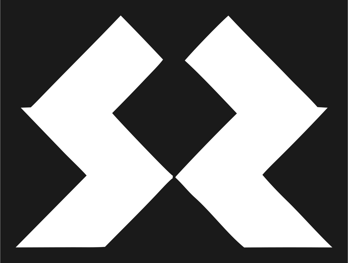 Double Arrow Crown Mark #1a1a1a/#ffffff