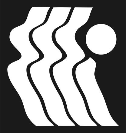 Bold Wavy Crown Figure Mark #1a1a1a/#ffffff