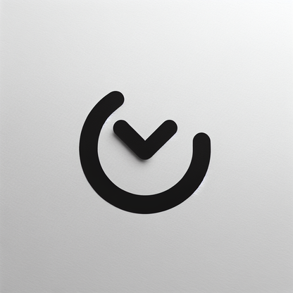 Abstract Clock Logo