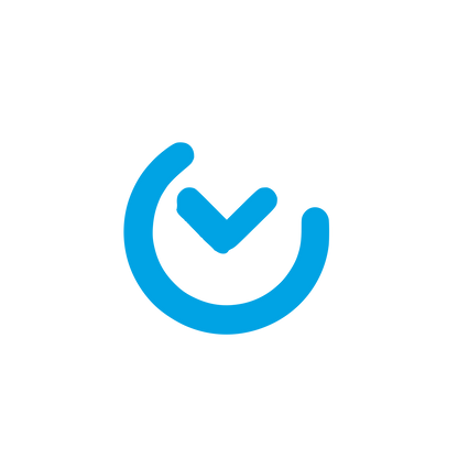 Abstract Clock Logo #00a3e4