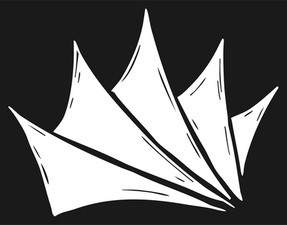 Hand-Drawn Crown Sketch Mark #1a1a1a/#ffffff