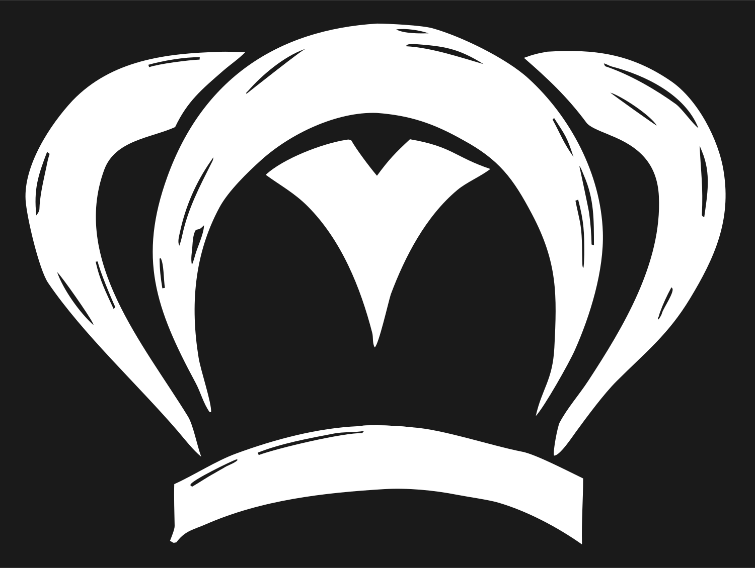 Hand-Drawn Chef Hat Crown Logo #1a1a1a/#ffffff