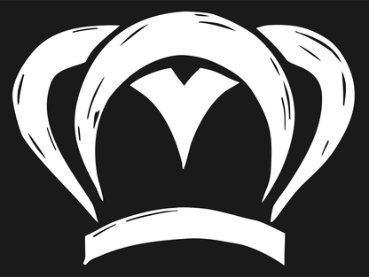 Hand-Drawn Chef Hat Crown Logo #1a1a1a/#ffffff