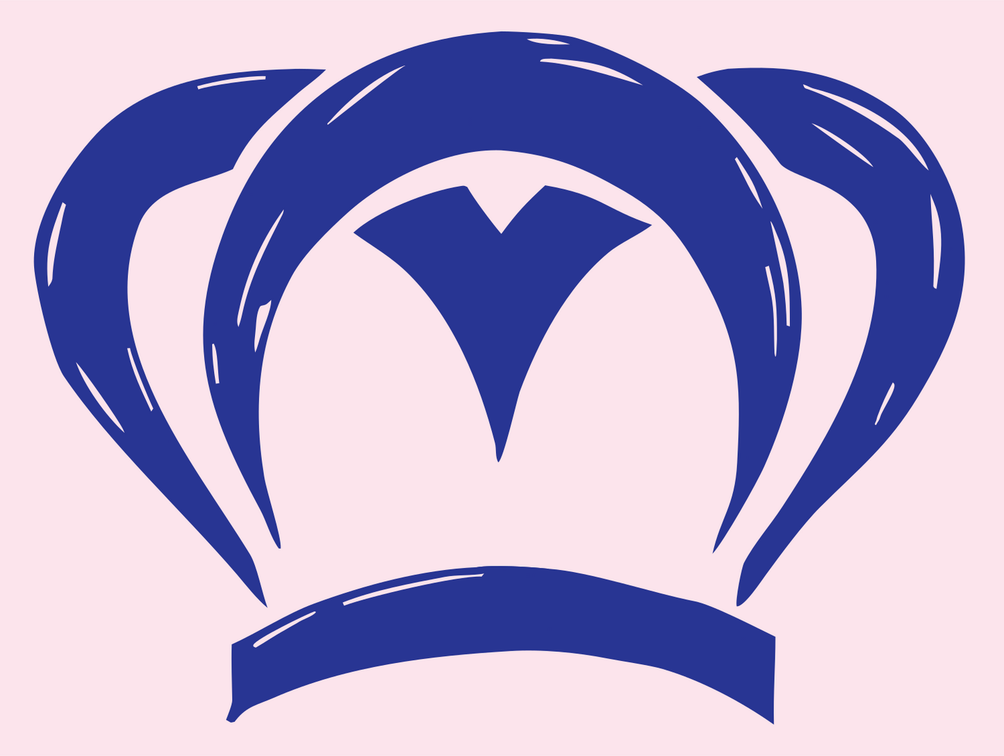 Hand-Drawn Chef Hat Crown Logo #fce4ec/#283593
