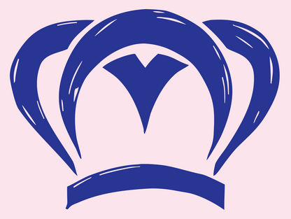 Hand-Drawn Chef Hat Crown Logo #fce4ec/#283593