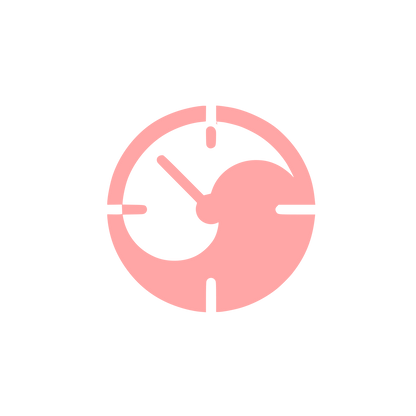 Abstract Clock Logo #ffa6a6