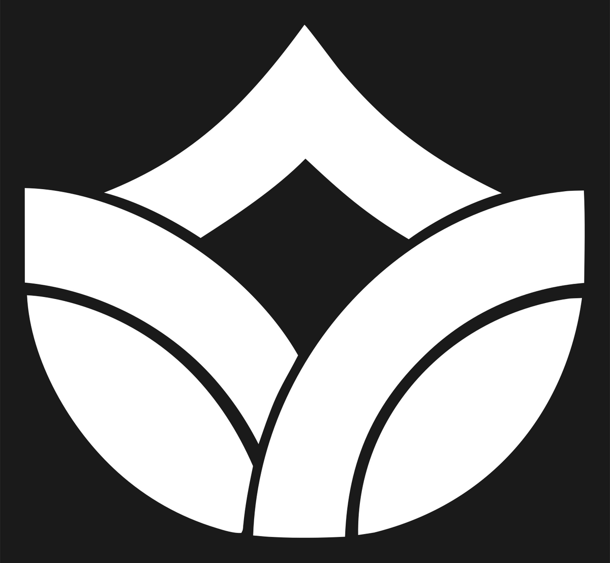 Lotus Crown Bold Emblem #1a1a1a/#ffffff