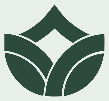 Lotus Crown Bold Emblem #e8efe9/#2d4a3e