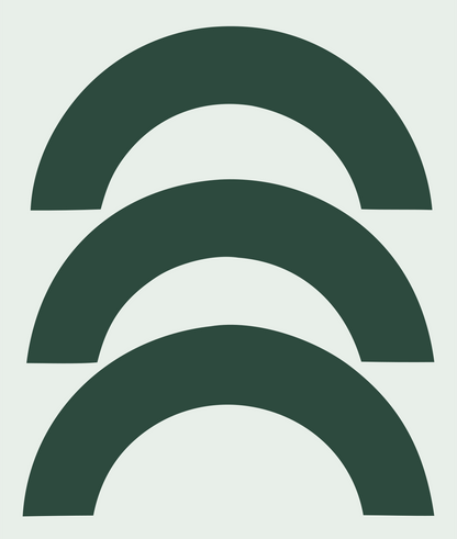Triple Arch Crown Mark #e8efe9/#2d4a3e