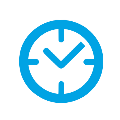 Circular Clock Logo #00a3e4