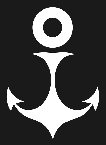 Bold Anchor Maritime Icon #1a1a1a/#ffffff