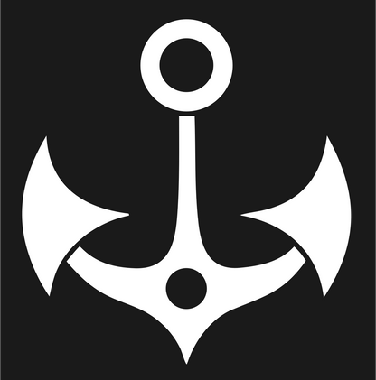 Bold Anchor Seafaring Logo #1a1a1a/#ffffff