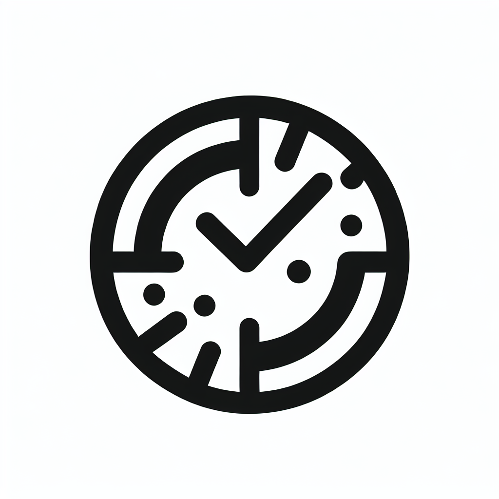 Abstract Clock Logo
