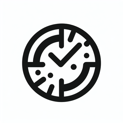 Abstract Clock Logo