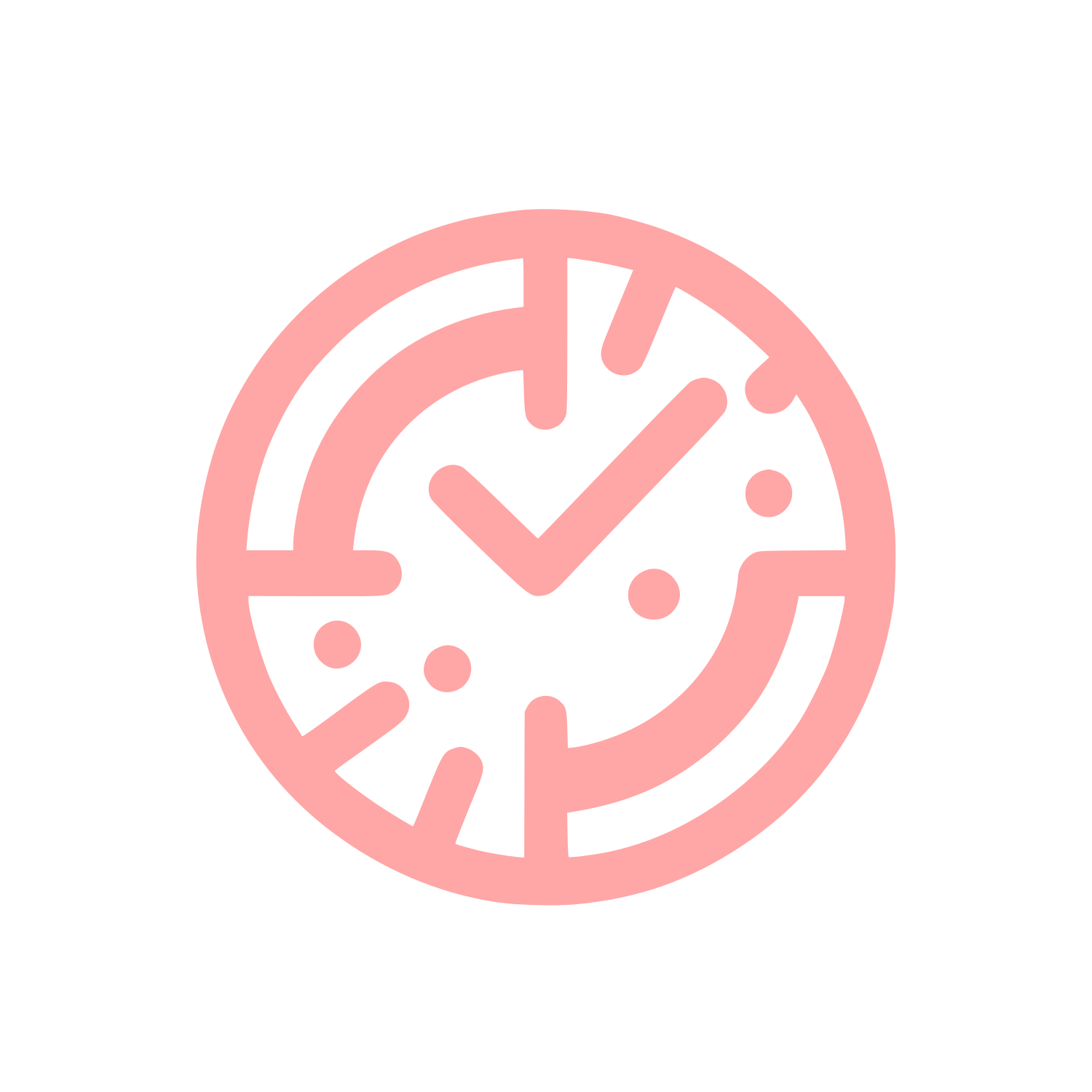 Abstract Clock Logo #ffa6a6