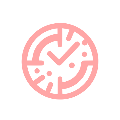Abstract Clock Logo #ffa6a6
