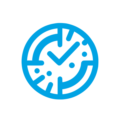 Abstract Clock Logo #00a3e4