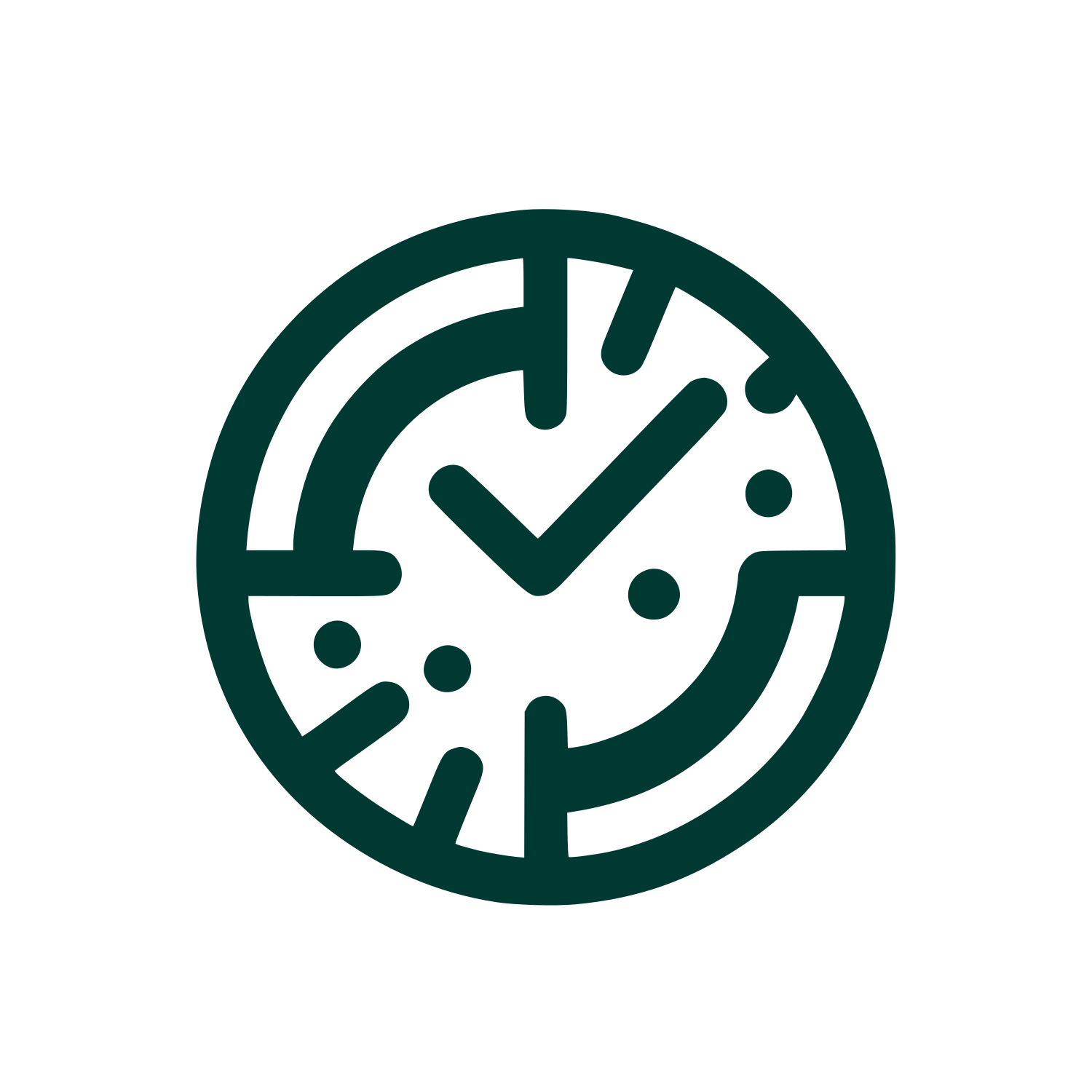 Abstract Clock Logo #003932