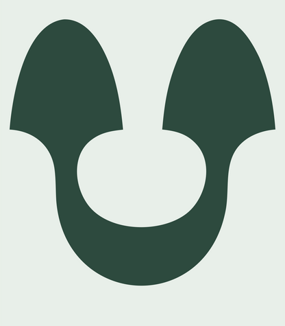 Horseshoe Anchor Symbol Mark #e8efe9/#2d4a3e