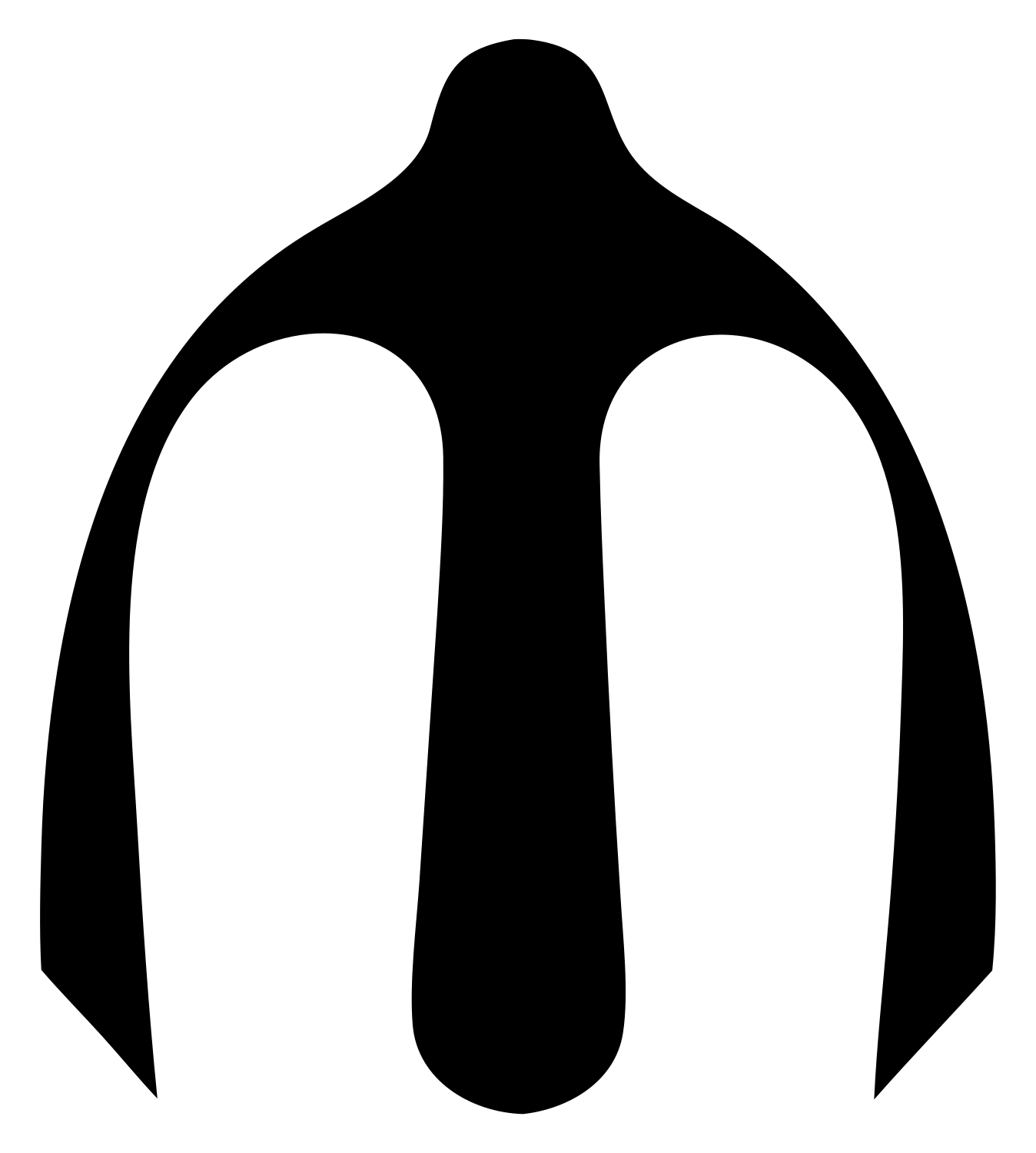 Anchor Crown Silhouette Emblem #ffffff/#000000