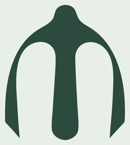 Anchor Crown Silhouette Emblem #e8efe9/#2d4a3e