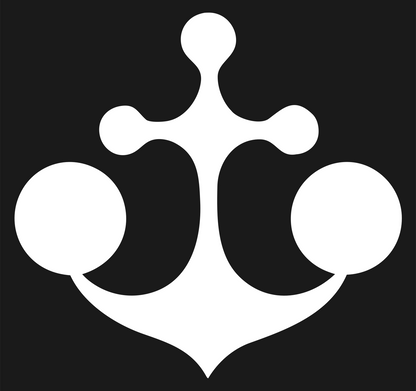 Orb Anchor Silhouette Crest #1a1a1a/#ffffff