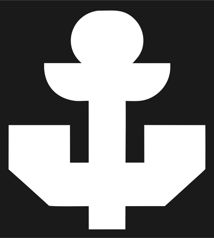 Chunky Anchor Pixel Crest #1a1a1a/#ffffff