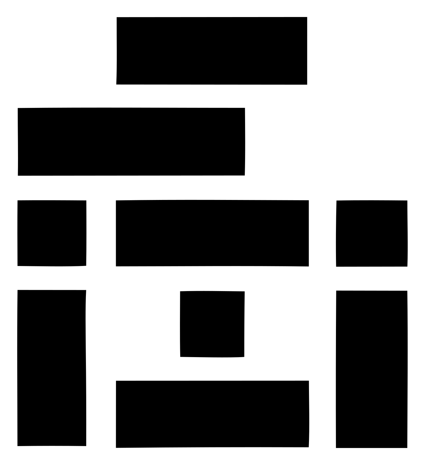 Anchor Block Grid Badge #ffffff/#000000