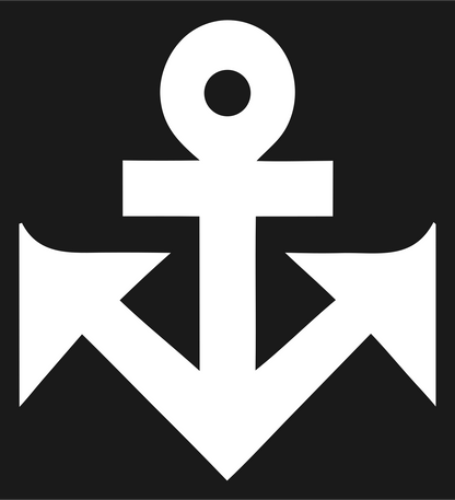 Blocky Anchor Zigzag Mark #1a1a1a/#ffffff