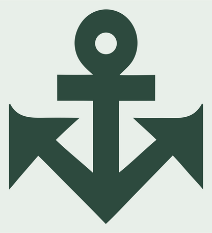 Blocky Anchor Zigzag Mark #e8efe9/#2d4a3e