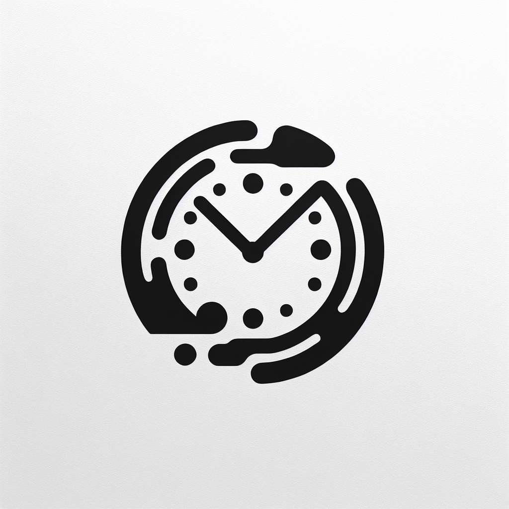 Abstract Clock Logo