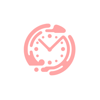 Abstract Clock Logo #ffa6a6
