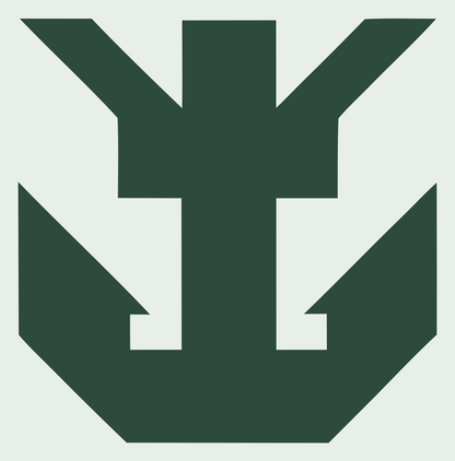 Chunky Anchor Crown Mark #e8efe9/#2d4a3e