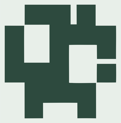 Blocky Anchor Pixel Mark #e8efe9/#2d4a3e