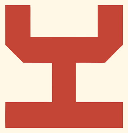 Blocky Anchor Flat Icon #fff8e7/#c44536