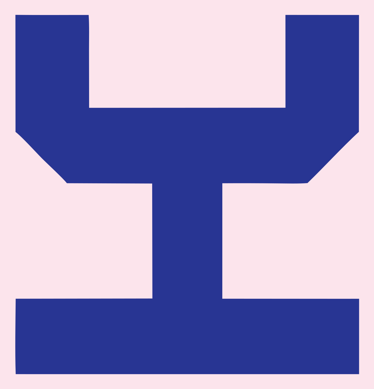 Blocky Anchor Flat Icon #fce4ec/#283593