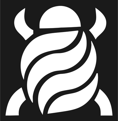 Bold Beetle Shell Emblem #1a1a1a/#ffffff